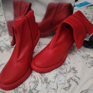 Red Women's Ankle Boots